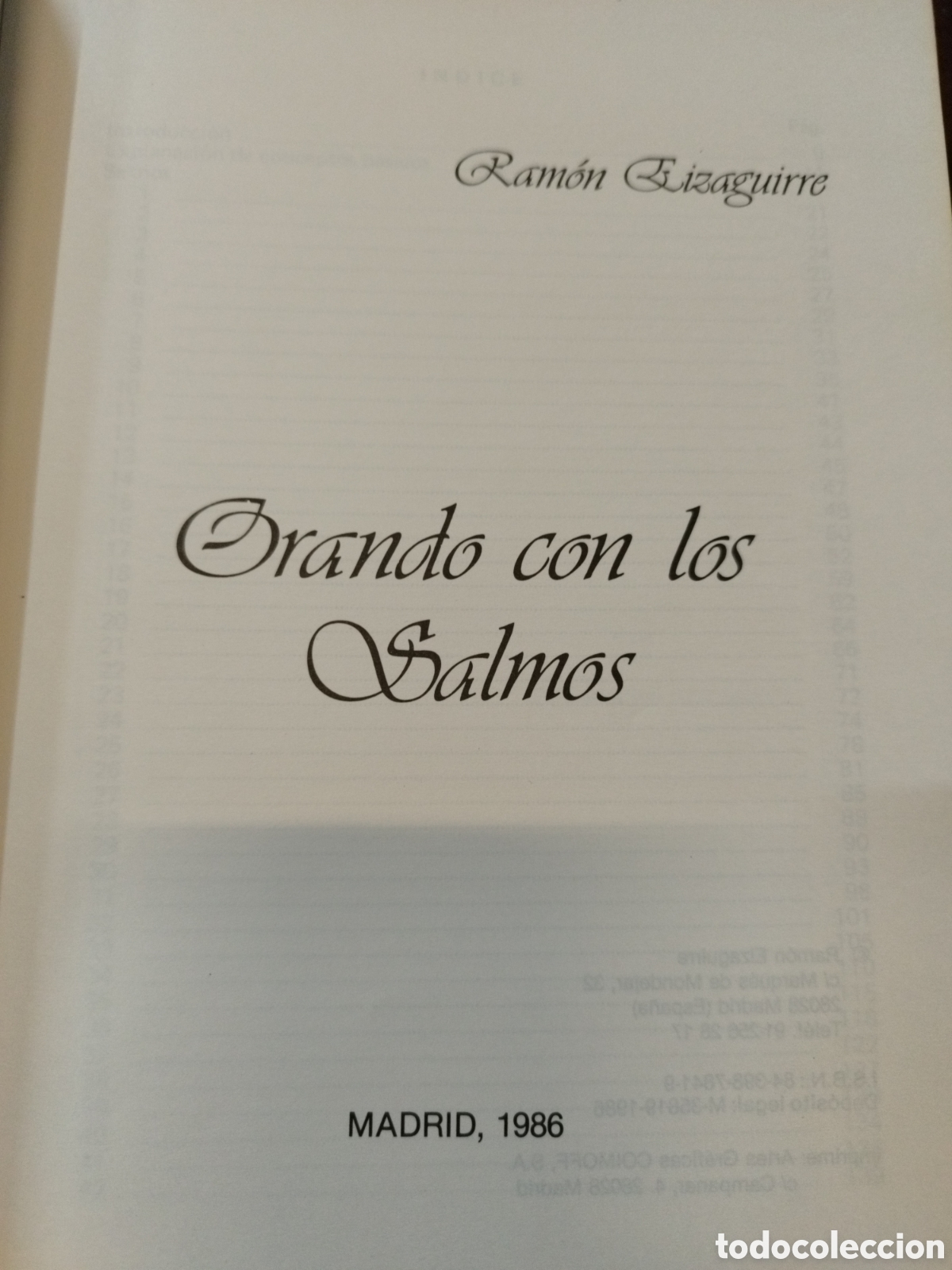 Libros: ORANDO CON LOS SALMOS - EIZAGUIRRE,Ram&oacute;n - Foto 2