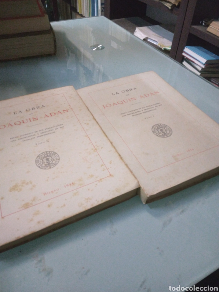 Libros: La obra de Joaqu&iacute;n Ad&aacute;n, 2 tomos, Bilbao, 1944 - Foto 2
