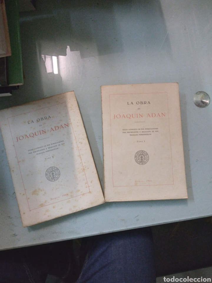 Libros: La obra de Joaqu&iacute;n Ad&aacute;n, 2 tomos, Bilbao, 1944 - Foto 1