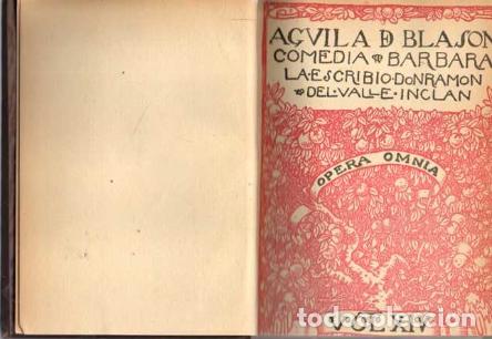 Libros: AGUILA DE BLASON. COMEDIA BARBARA. - VALLE INCLAN, Ram&oacute;n del. - Foto 1
