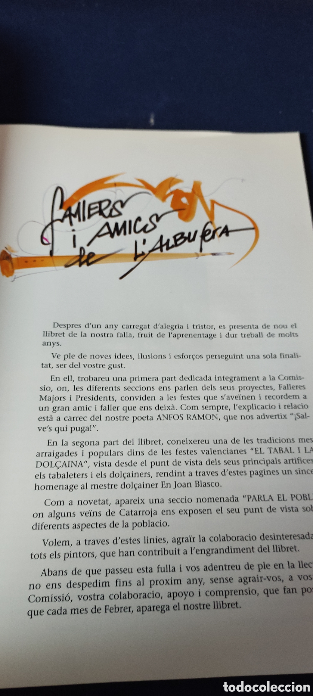 Libros: EL TABAL Y LA DOLCAINA FALLAS - Foto 3