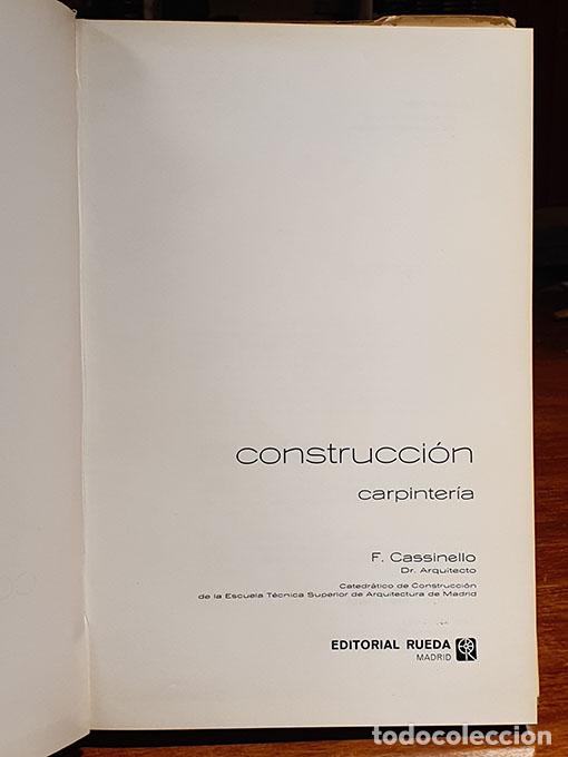 Libros: Construcci&oacute;n. Carpinter&iacute;a. - CASSINELLO P&Eacute;REZ, Fernando. - Foto 3
