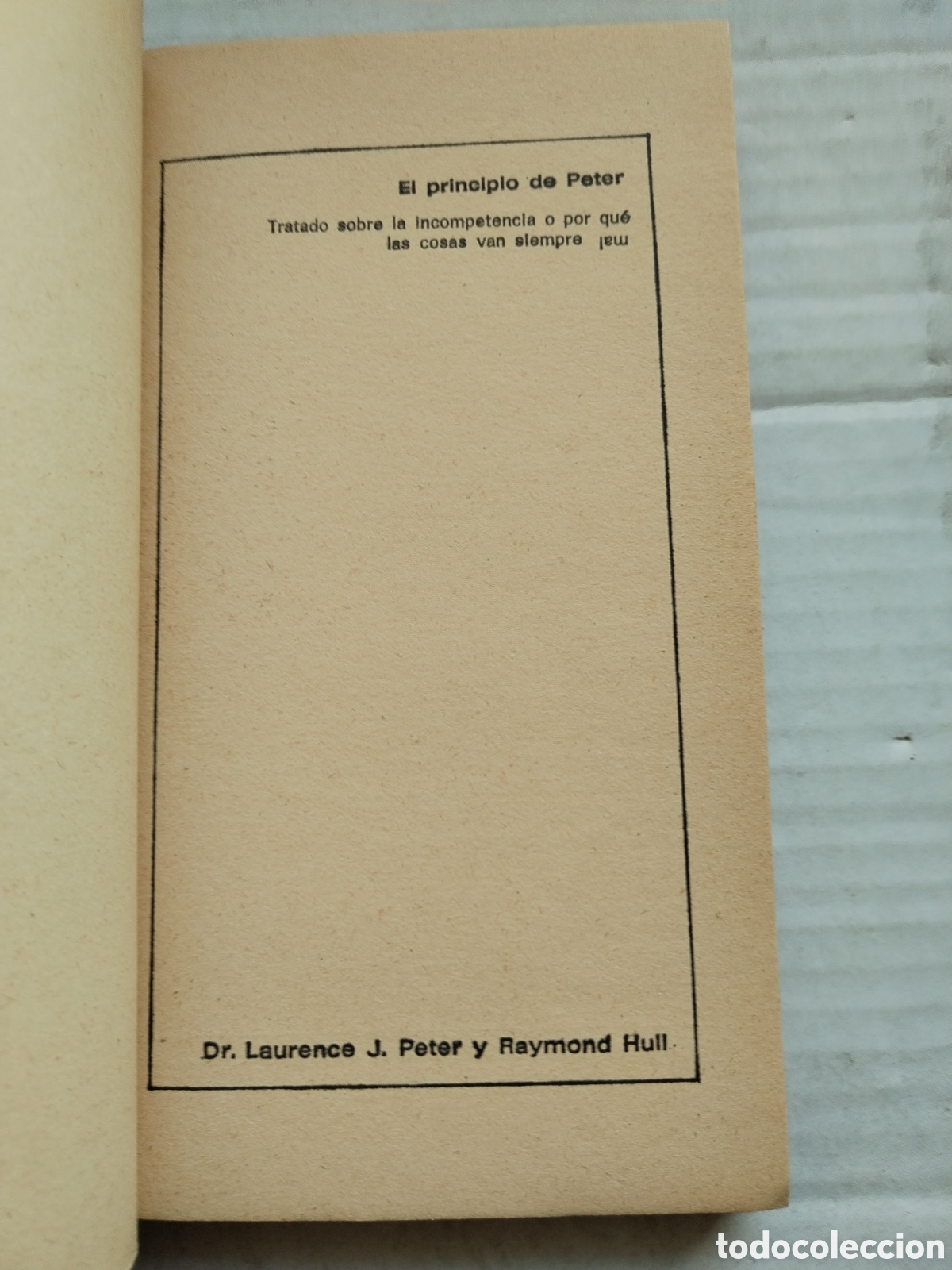 Libros: EL PRINCIPIO DE PETER/VV.AA. - Foto 2