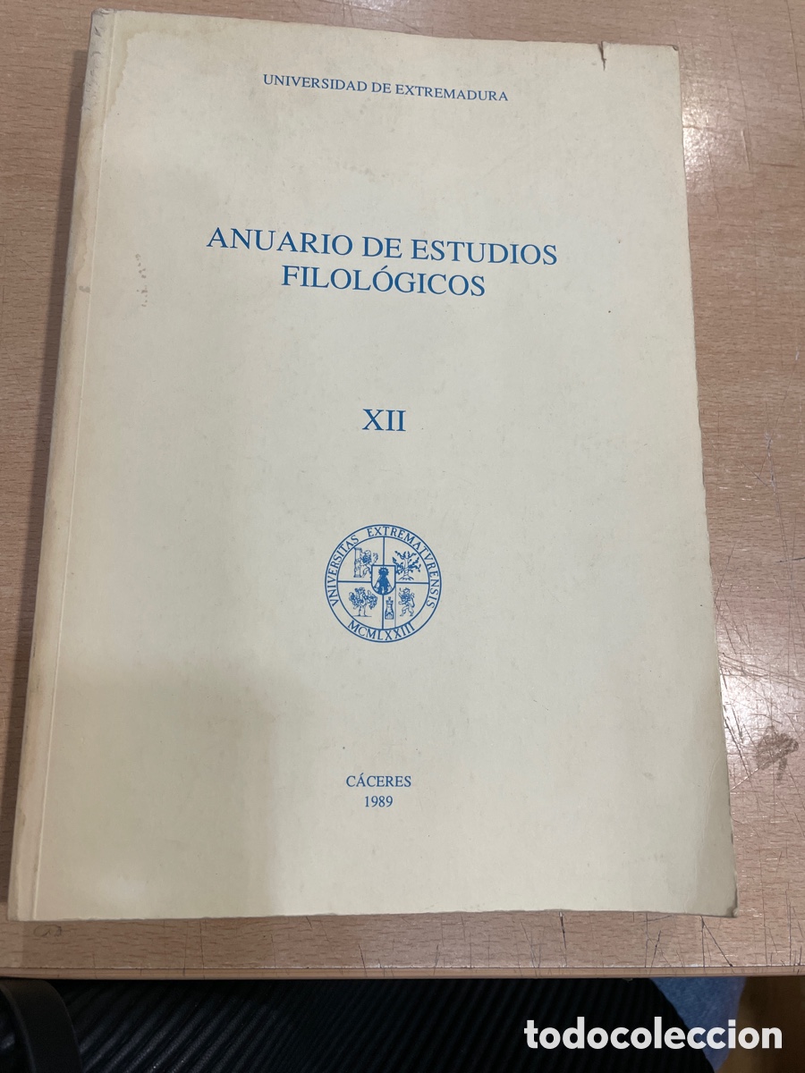Libros: Anuario de estudios filol&oacute;gicos, tomo 12 - Foto 1