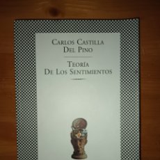 Libros: TEORÍA DE LOS SENTIMIENTOS. CARLOS CASTILLA DEL PINO. Lote 392860944