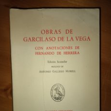 Libros: OBRAS DE GARCILASO DE LA VEGA. Lote 392869229