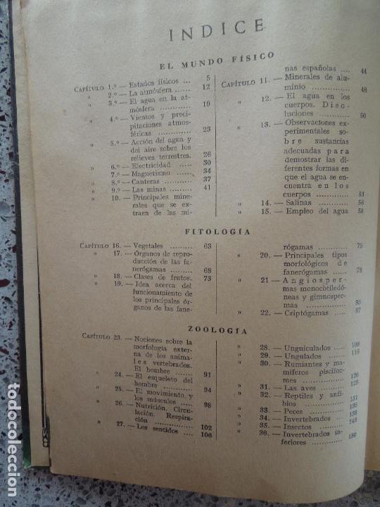 Libros: CIENCIAS COSMOLOGICAS - SEGUNDO CURSO - EDITORIAL LUIS VIVES -1947 Y PROGRAMA - Foto 9