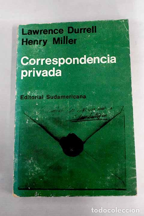 Libros: Correspondencia privada.- Durrell, Lawrence - Foto 1