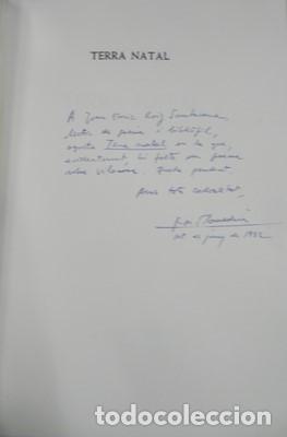 Libros: Terra natal-NARCIS COMADIRA. Dedicatoria aut&ograve;grafa - COMADIRA, NARCIS - Foto 3