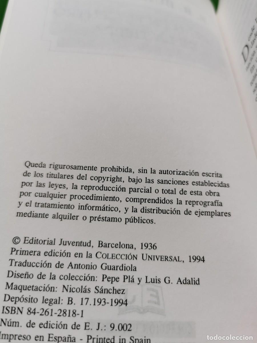 Libros: TARZ&Aacute;N EN EL CENTRO DE LA TIERRA - E.R. BURROGHS - EDITORIAL JUVENTUD 1994 - Foto 3