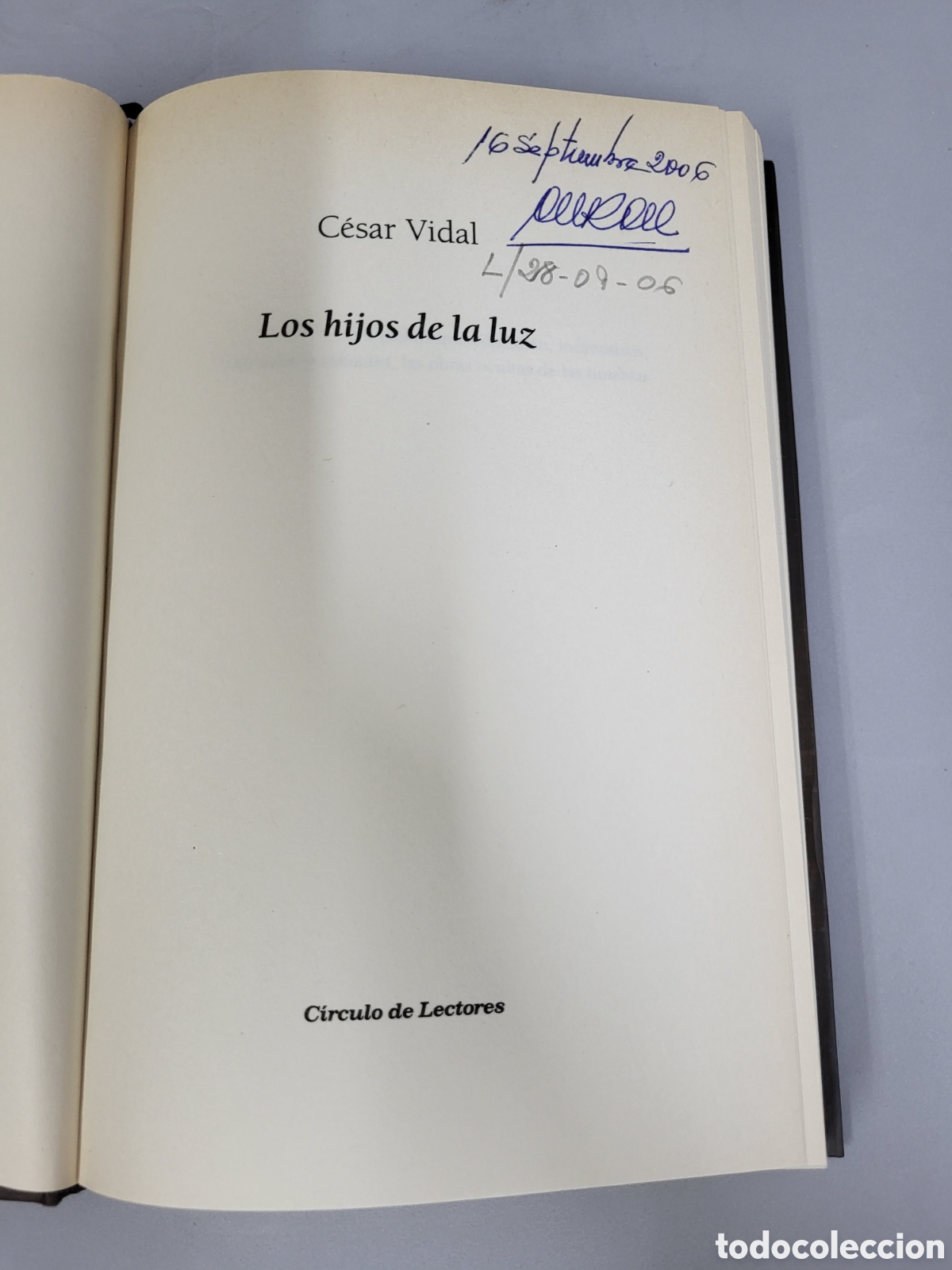 Libros: ☆CESAR DE VIDAL .LOS HIJOS DE LA LUZ - Foto 4