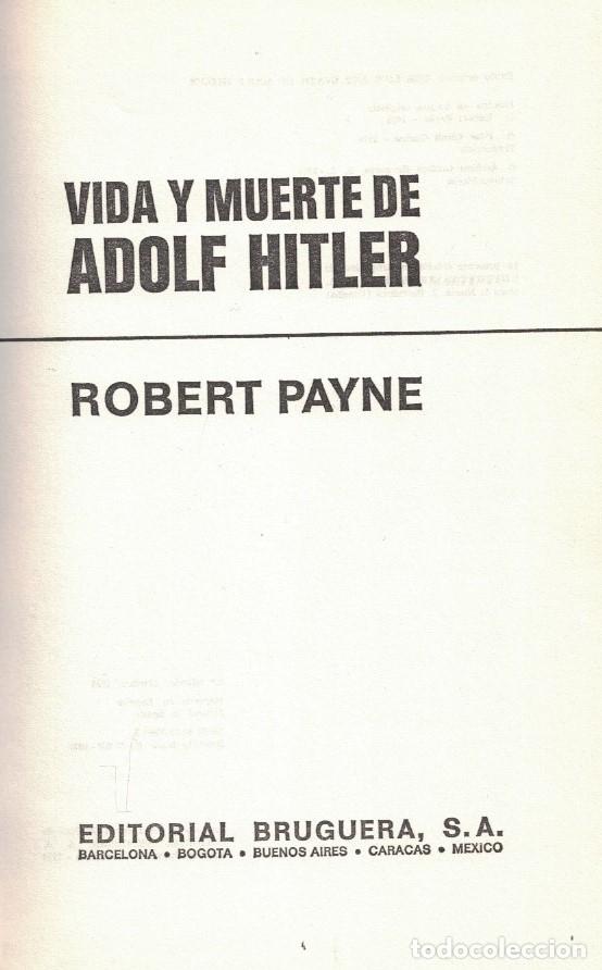 Libros: VIDA Y MUERTE DE ADOLF HITLER. - Payne. Robert, - Foto 1