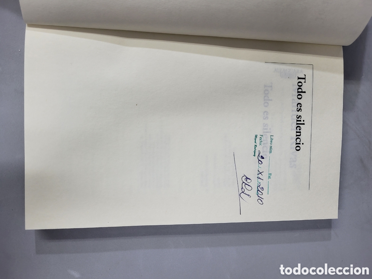 Libros: ☆MANUEL RIVAS .TODO ES SILENCIO - Foto 4