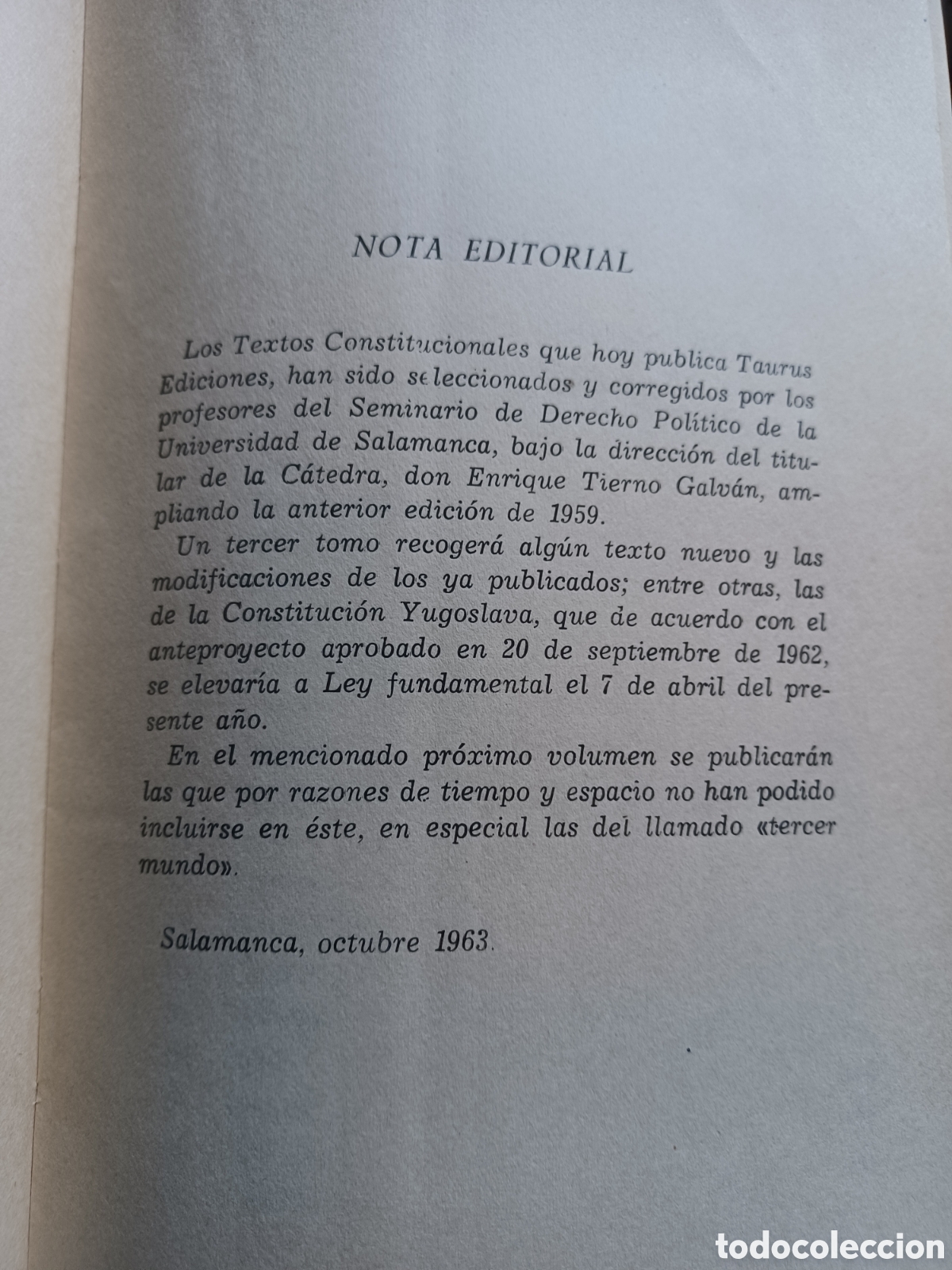 Libros: Barybook 110 .Constitucionales Taurus ediciones volumen I - Foto 6