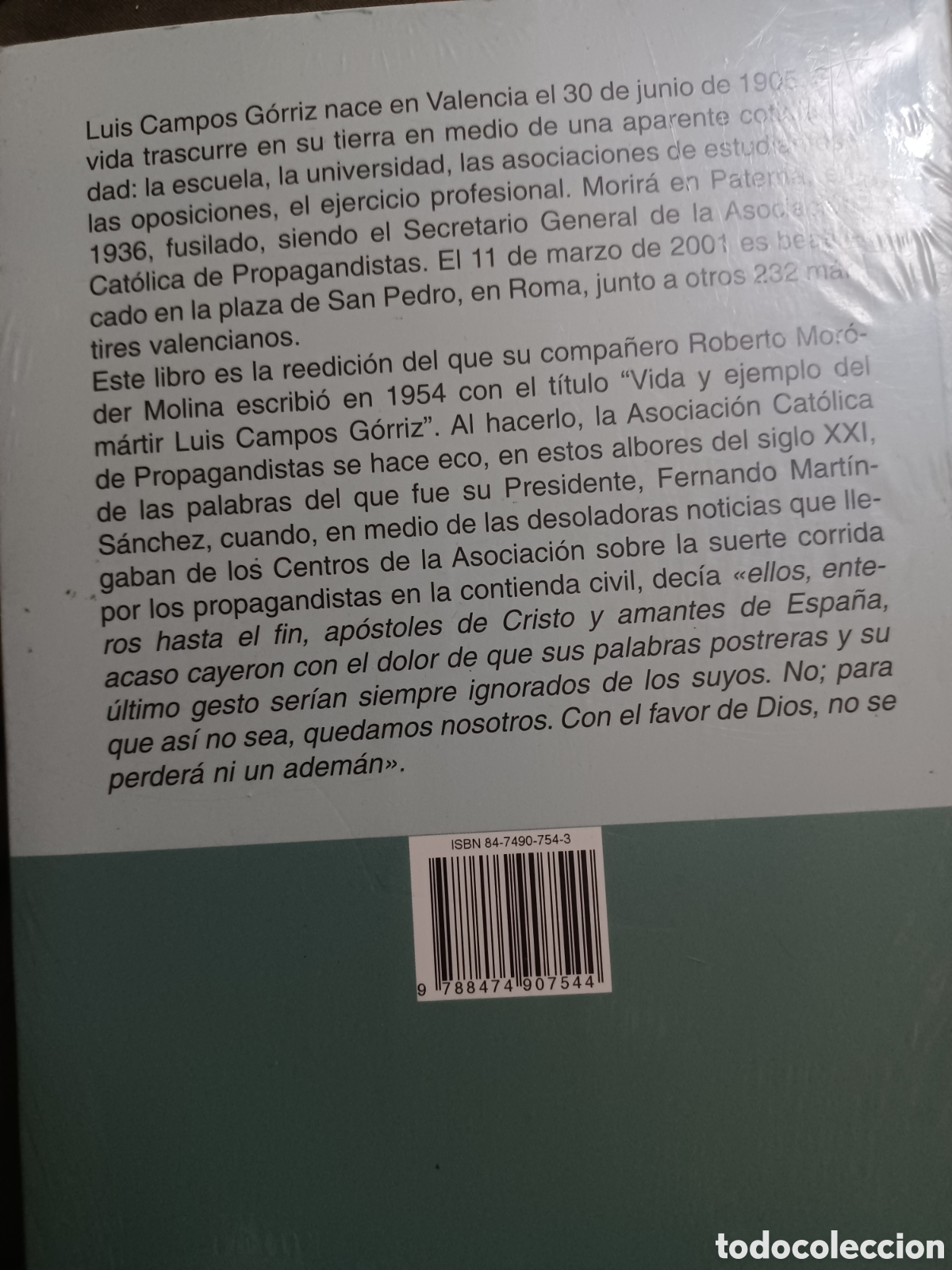 Libros: Barybook 271. No se perder&aacute; ni un adem&aacute;n vida de Luis Campos Gorriz Roberto Moroder sin abrir - Foto 2