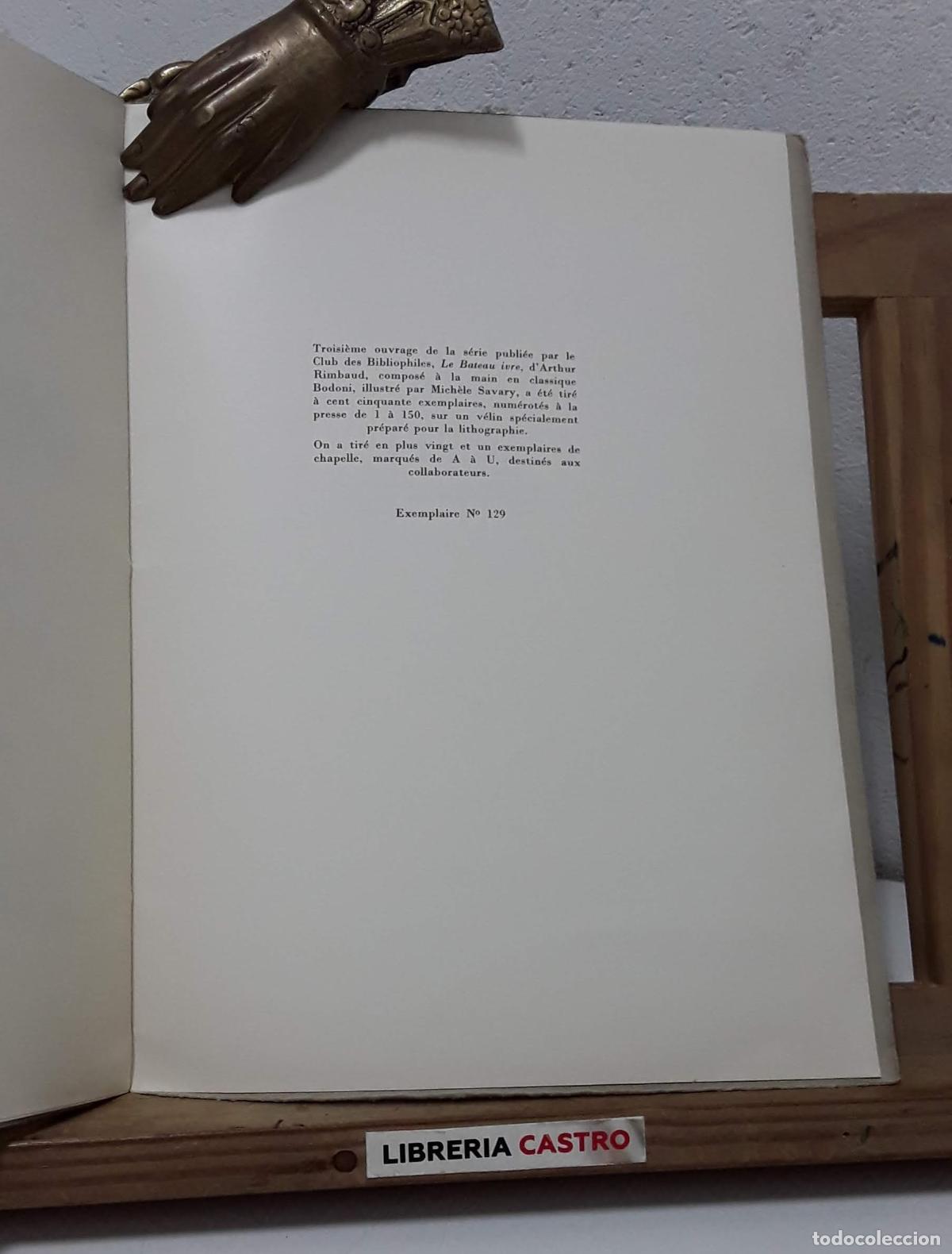 Libros: Le bateau ivre (Numerado) - Arthur Rimbaud. - Foto 4