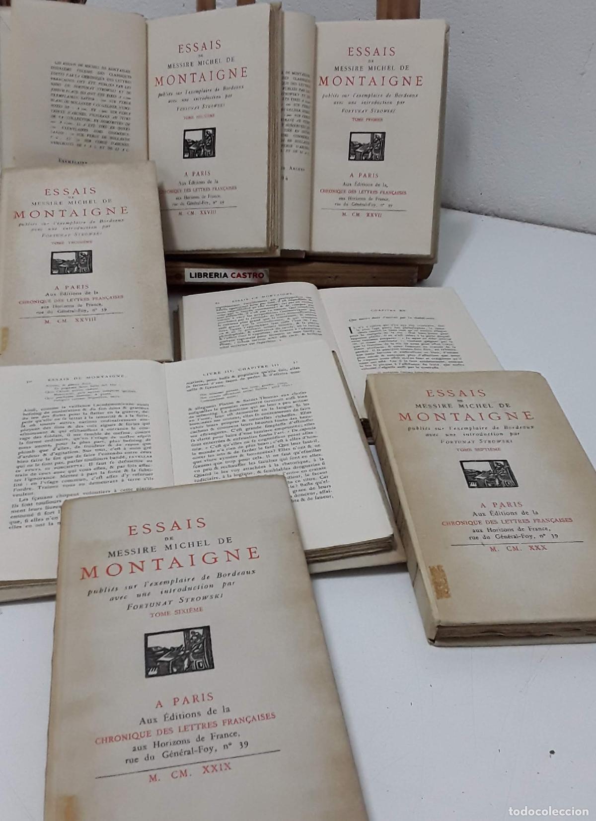 Libros: Essais (VII Volumes) - Michel de Montaigne. - Foto 2