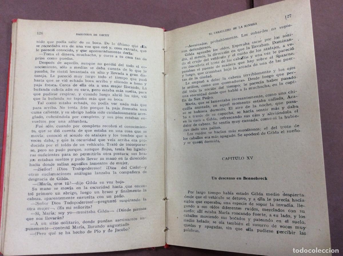Libros: EL CABALLERO DE LA SONRISA. BARONESA DE ORCZY. editorial eva - Foto 5