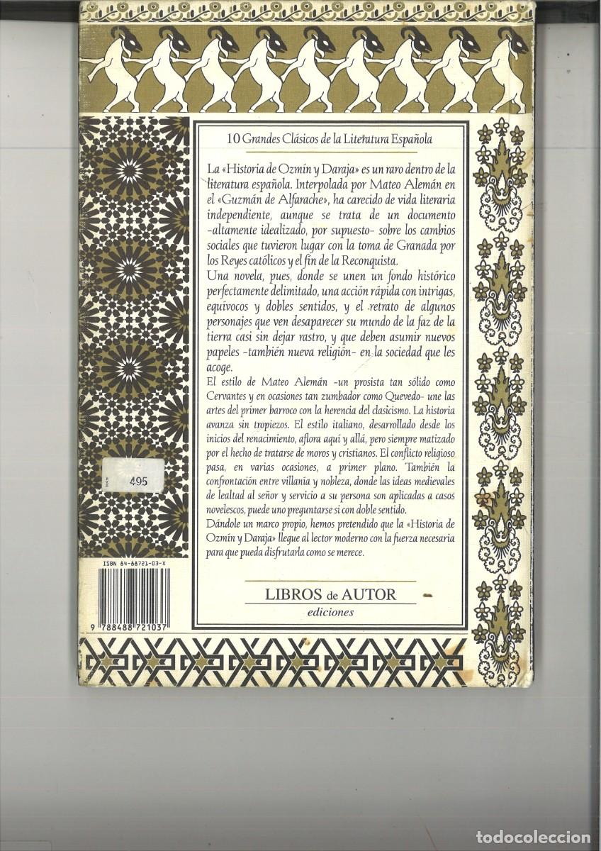 Libros: HISTORIA DE OZMIN Y DARAJA. Mateo Alem&aacute;n - Foto 2