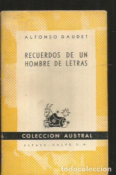 Libros: RECUERDOS DE UN HOMBRE DE LETRAS - DAUDET, ALPHONSE - Foto 1