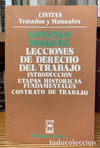 Livros em segunda m&atilde;o: LECCIONES DE DERECHO DEL TRABAJO. Introducci&oacute;n. Etapas hist&oacute;ricas fundamentales. Contrato de tr... -