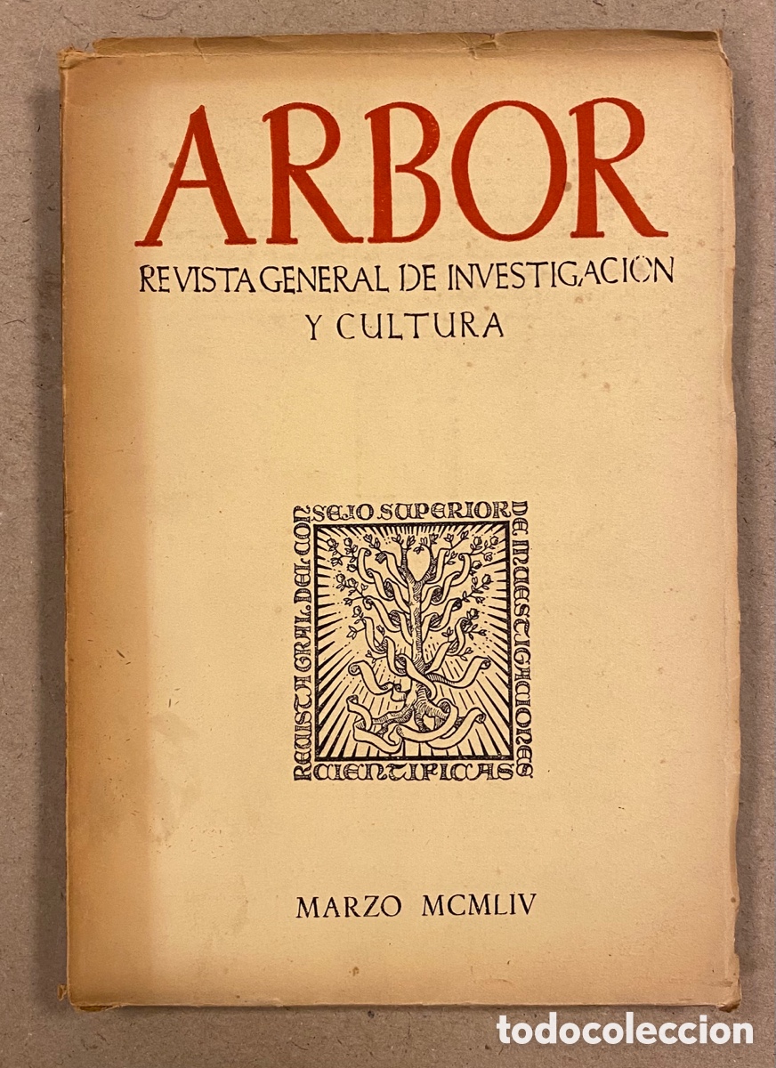 Livres: ARBOR TOM&Oacute; XXVII N&deg; 99 (1954). REVISTA GENERAL DE INVESTIGACI&Oacute;N Y CULTURA.