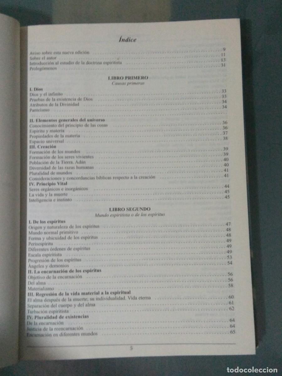 Libros: EL LIBRO DE LOS ESPIRITUS. ALLAN KARDEC. - Foto 3