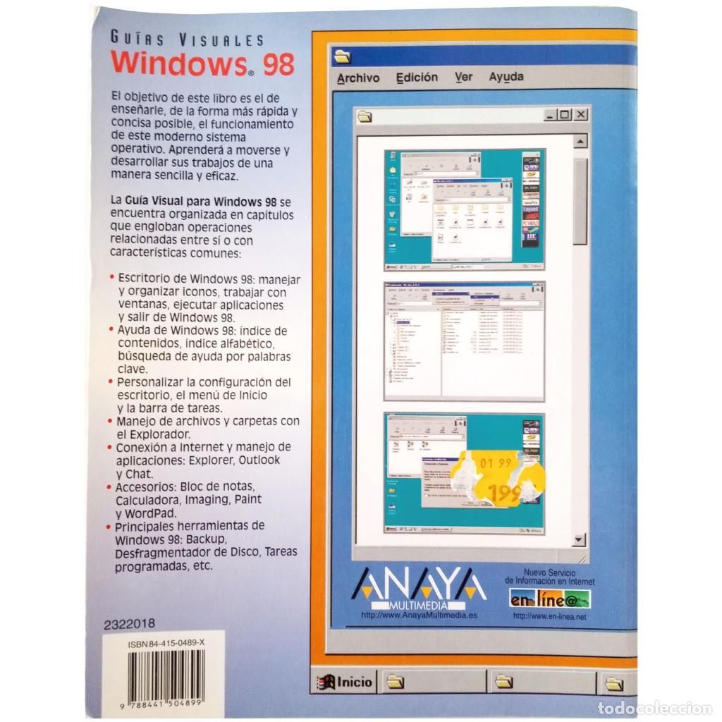 Libros: GU&Iacute;A VISUAL DE WINDOWS 98. Pardo Niebla, Miguel - Foto 2