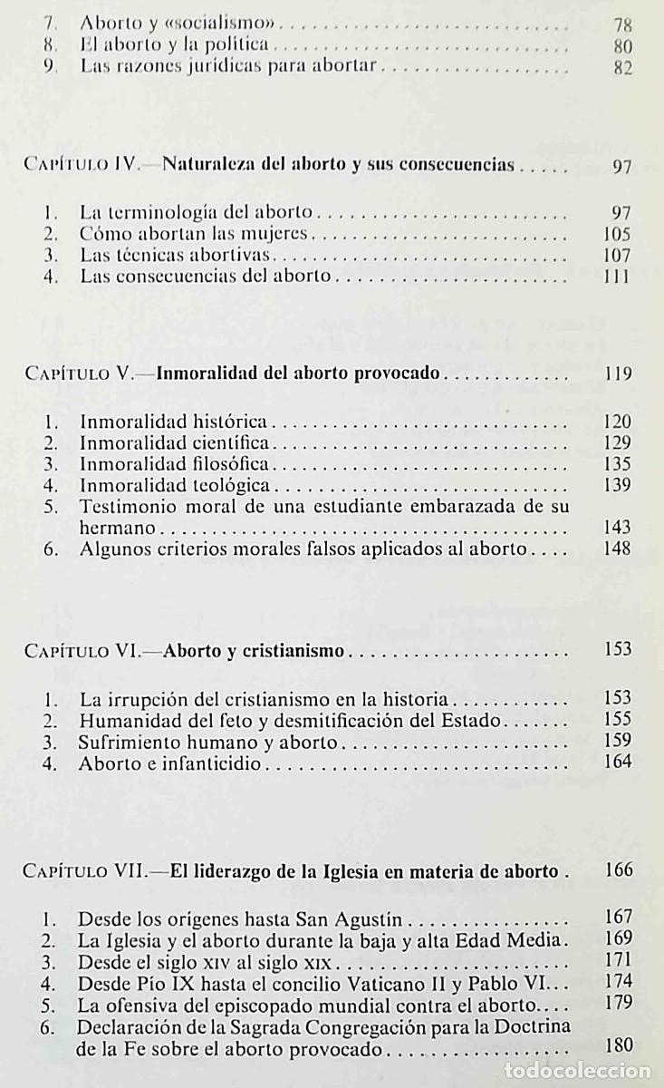 Libros: El aborto. No matar&aacute;s. Niceto Blazquez. - Foto 3