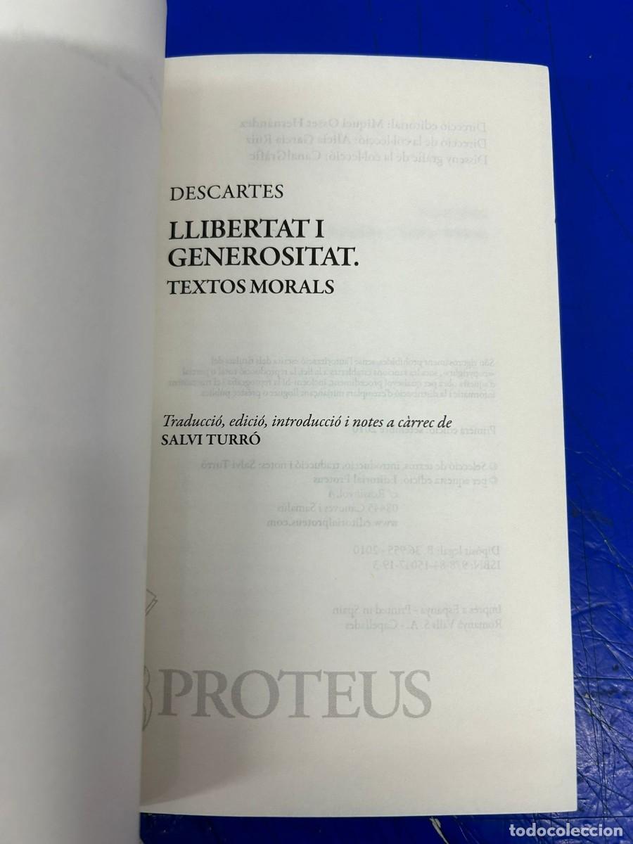 Libros: Llibertat i generositat. Textos morals - Descartes - Foto 2
