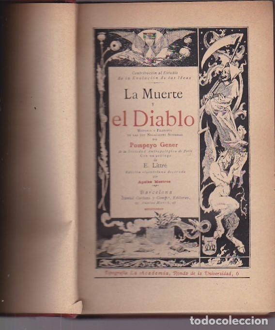 Libros: La muerte y el diablo - GENER, Pompeyo - Foto 2
