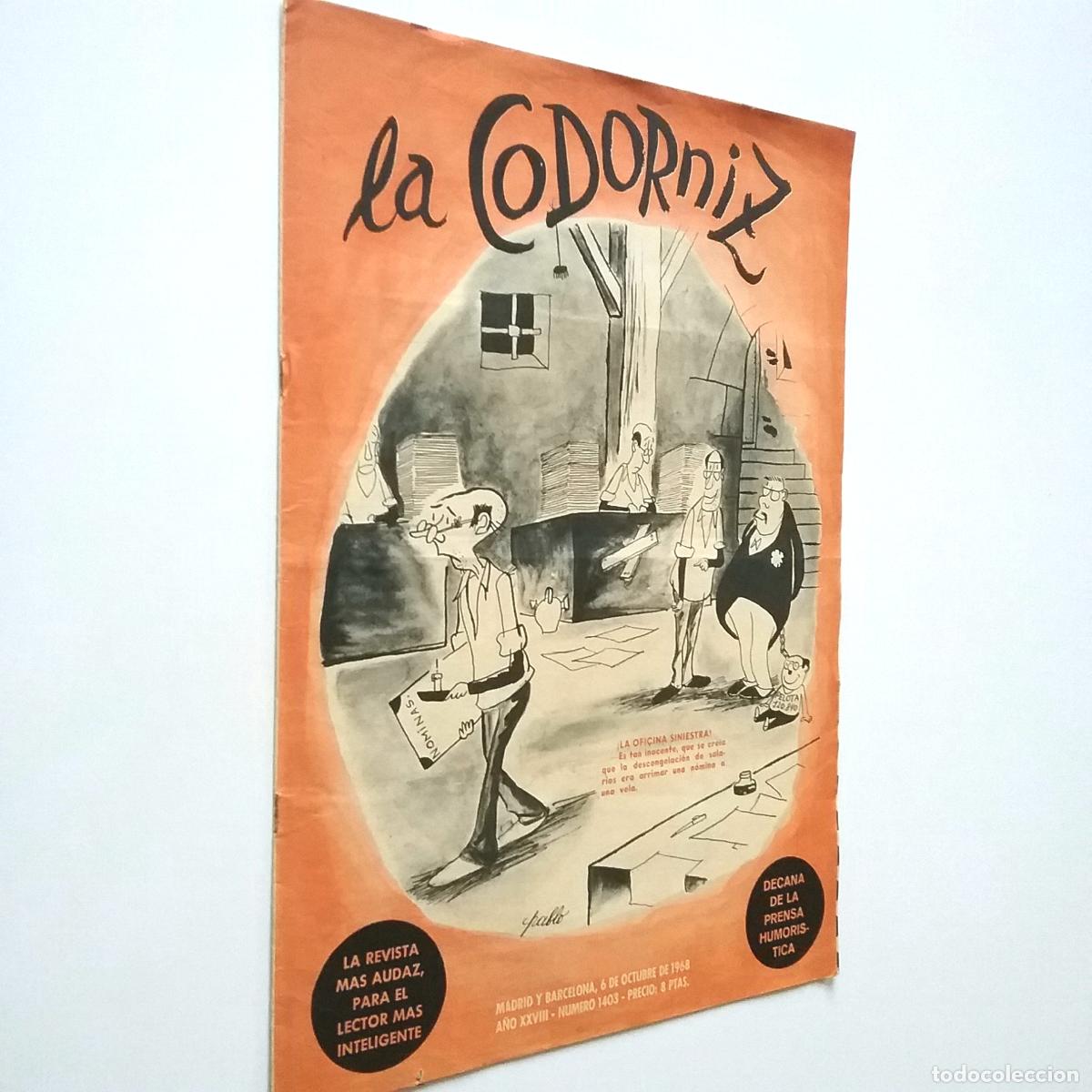 Libros: VV. AA. - La Codorniz. A&ntilde;os XXVIII. N&uacute;m. 1403. 1968 - Foto 1