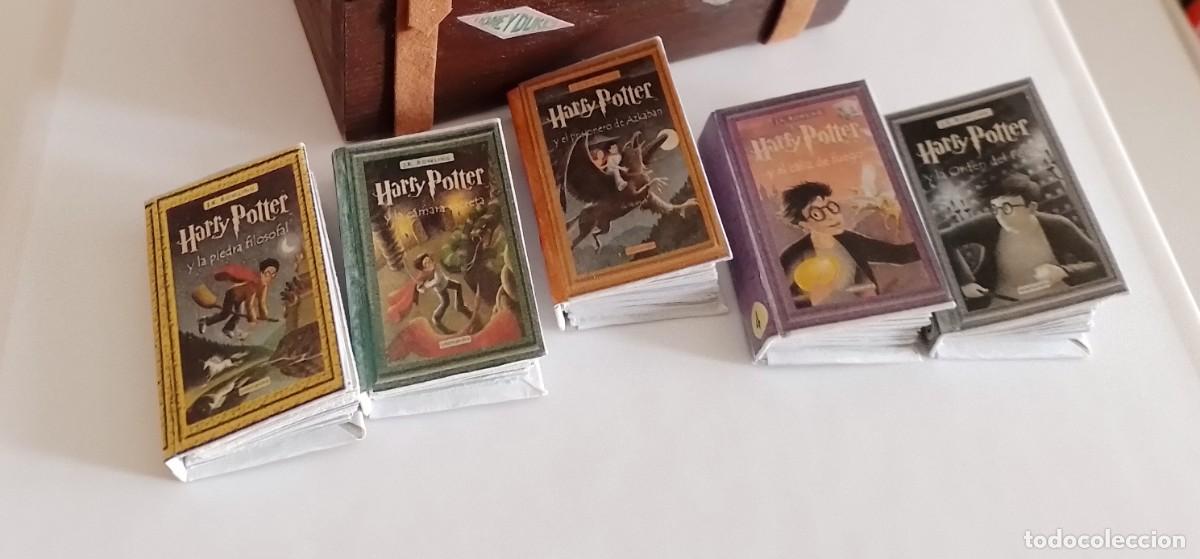 Libros: CINCO LIBROS MINIATURA HARRY POTTER. ARTESANAL. - Foto 2