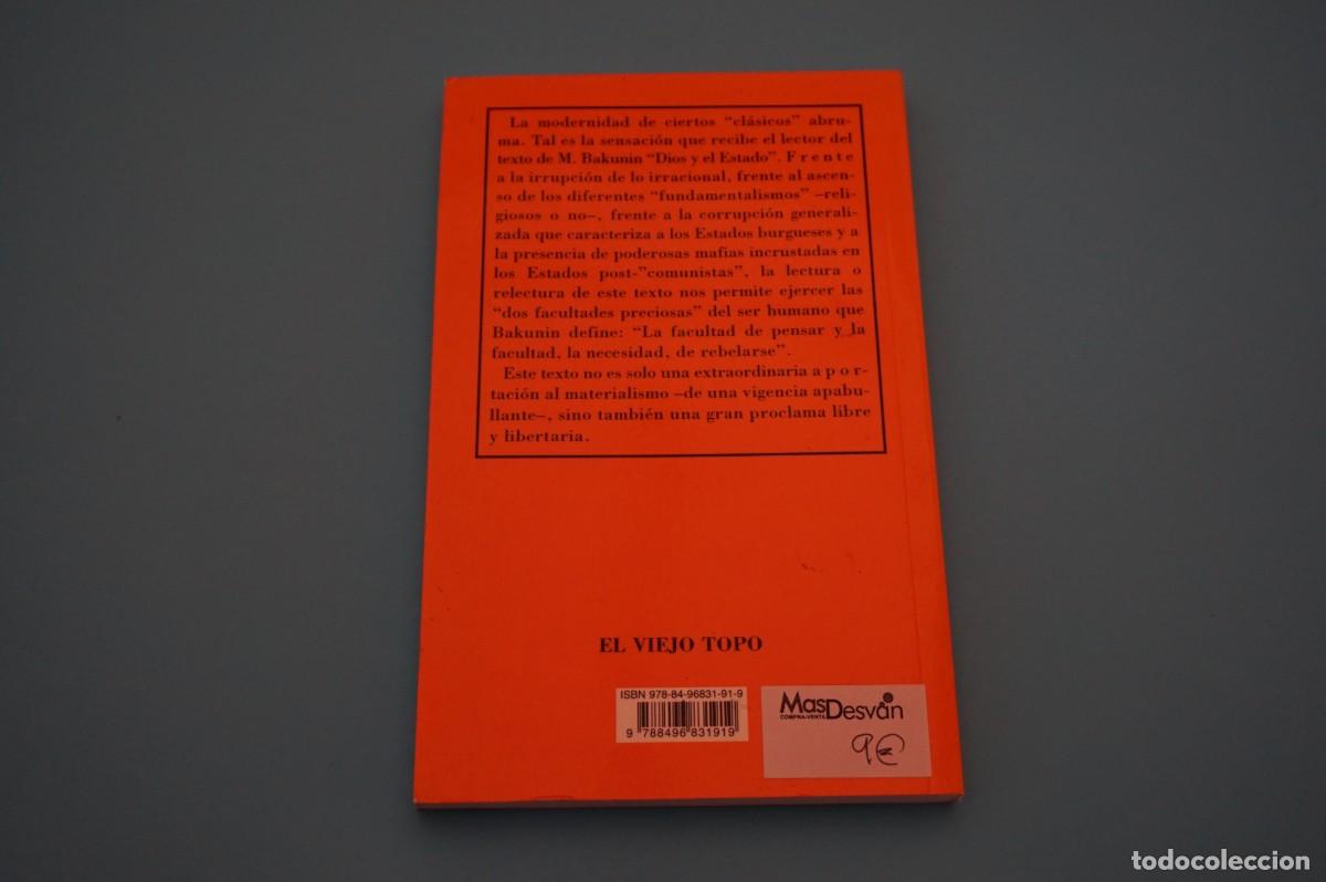 Libros: 7F/ DIOS Y EL ESTADO - MIJAIL BAKUNIN / EL VIEJO TOPO EDITOR - Foto 5