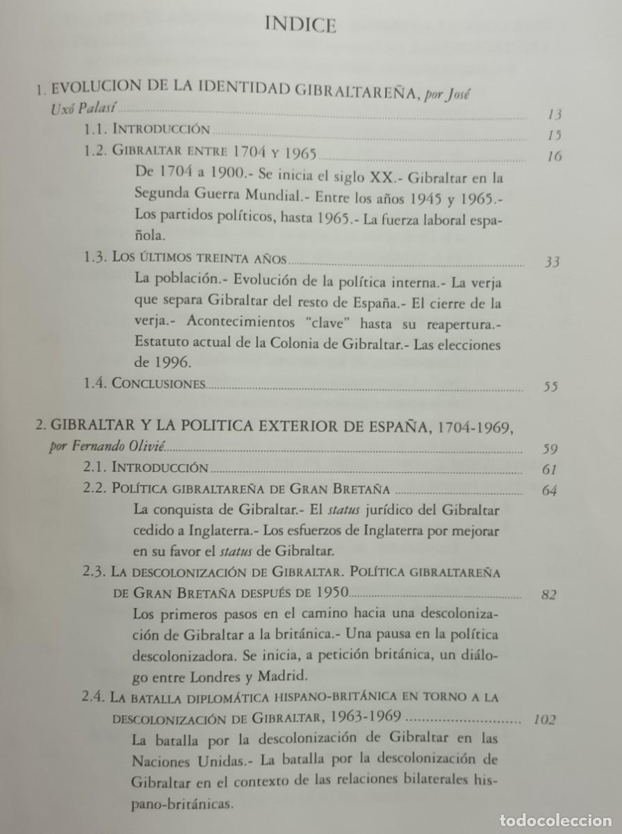 Libros: ESTUDIOS SOBRE GIBRALTAR - VV. AA. - ED. INCIPE - 1996 - Foto 2