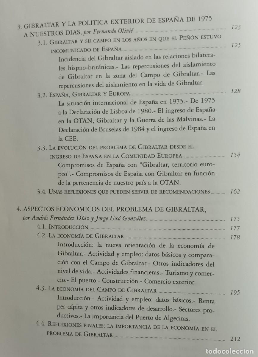 Libros: ESTUDIOS SOBRE GIBRALTAR - VV. AA. - ED. INCIPE - 1996 - Foto 3
