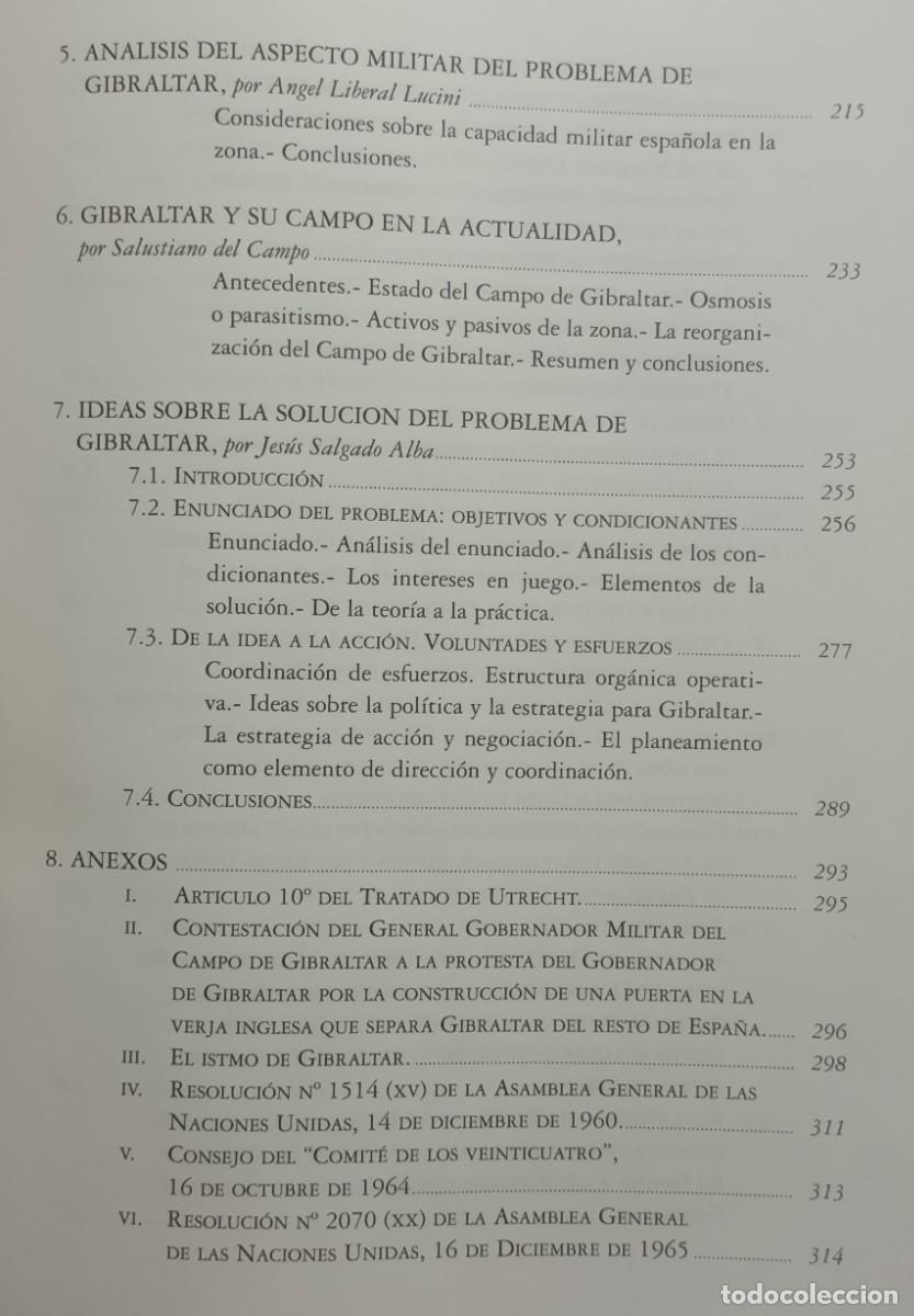 Libros: ESTUDIOS SOBRE GIBRALTAR - VV. AA. - ED. INCIPE - 1996 - Foto 4