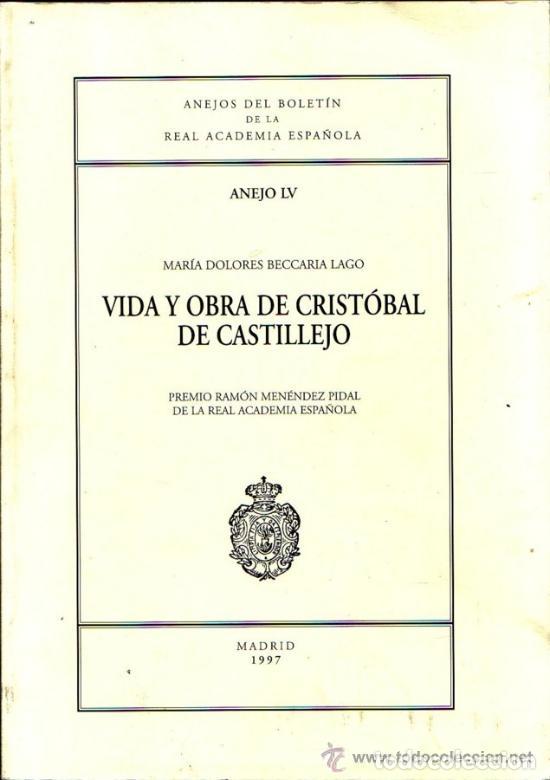 B&uuml;cher: VIDA Y OBRA DE CRISTOBAL DE CASTILLEJO - Maria Dolores Beccaria Lago