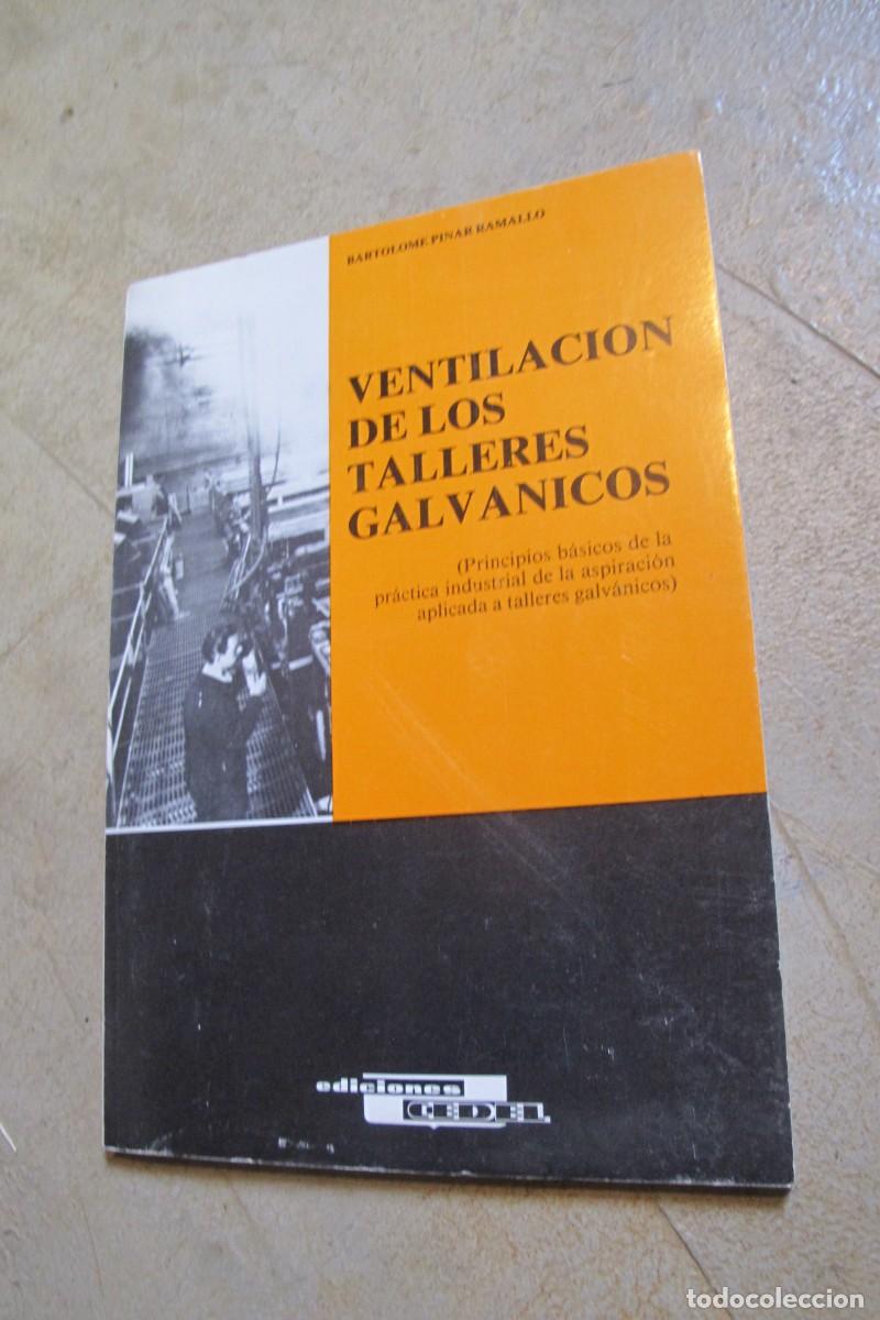 Libros: VENTILACION DE LOS TALLERES GALVANICOS. BARTOLOME PINAR RAMALLO