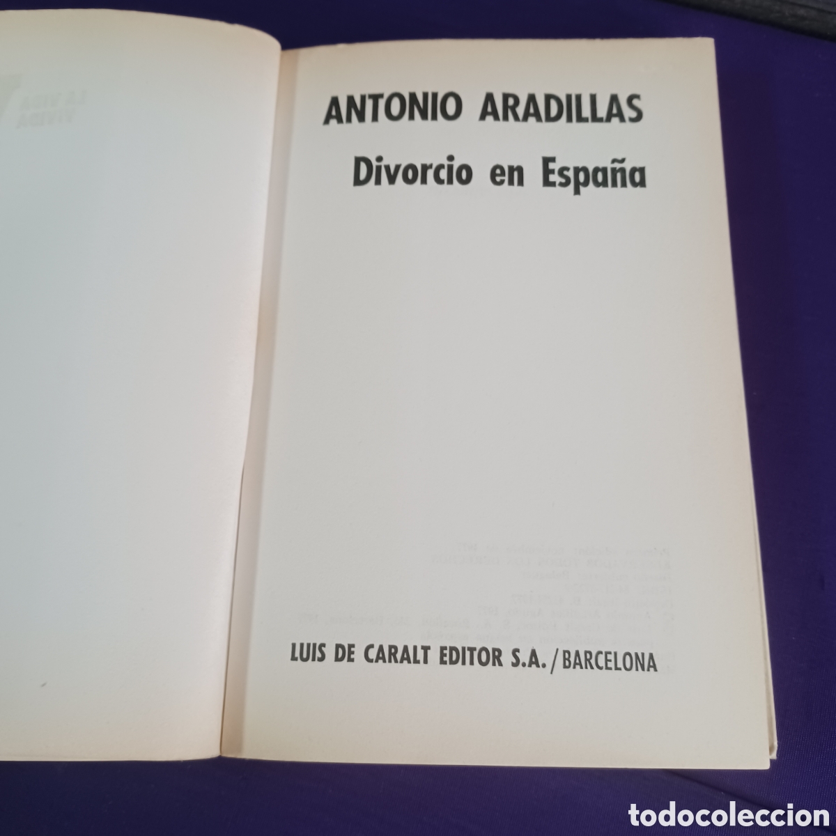 Libros: DIVORCIO EN ESPA&Ntilde;A - ANTONIO ARADILLAS - Foto 2