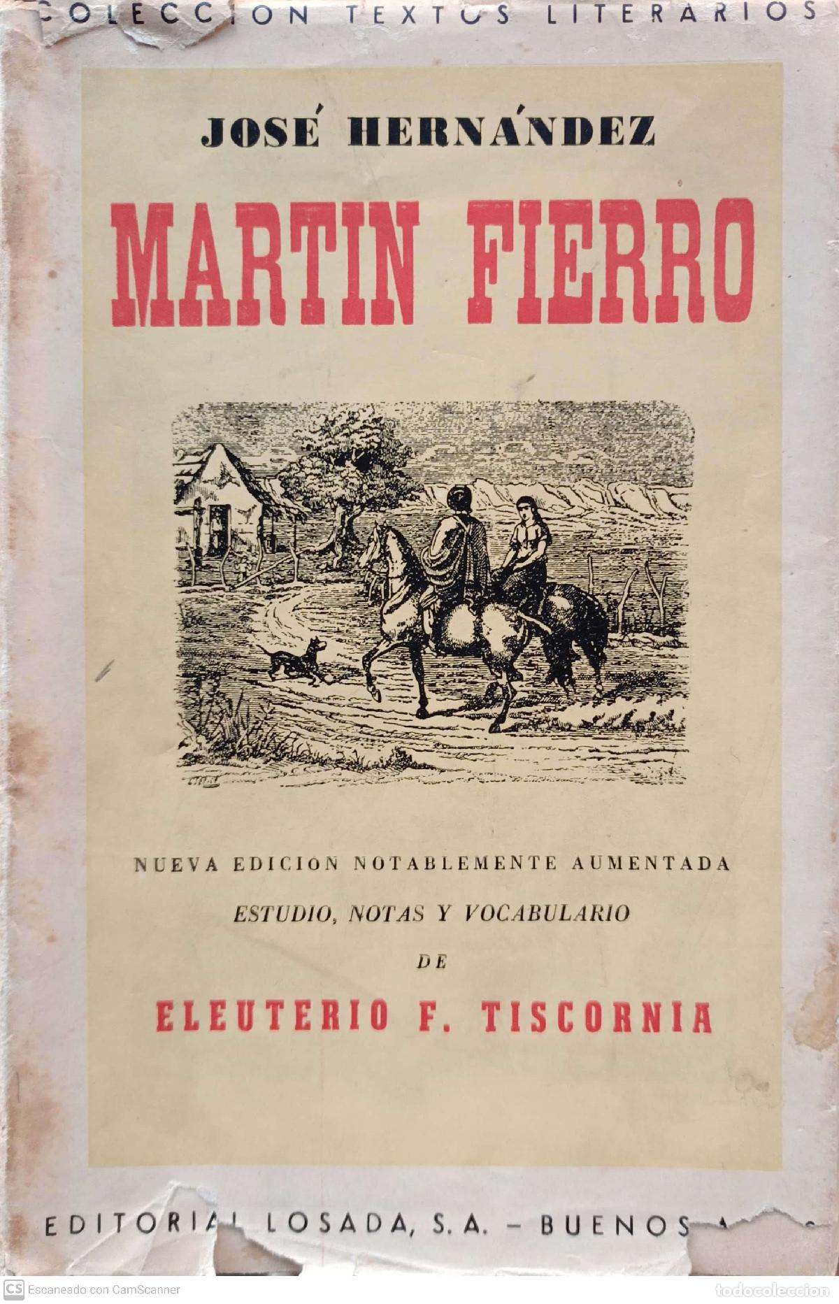 Libros: Mart&iacute;n Fierro - Jos&eacute; Hern&aacute;ndez - Foto 1