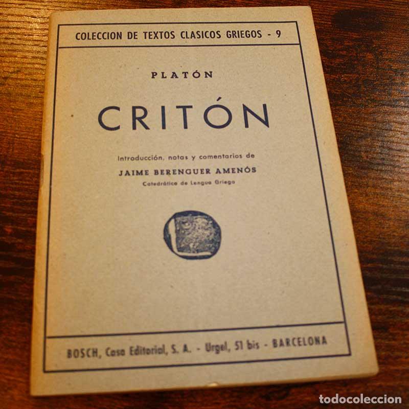 Libros: Crit&oacute;n - Plat&oacute;n - Libro Segunda Mano - Foto 1