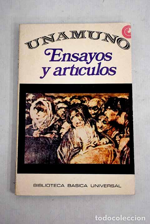 Libros: Ensayos y art&iacute;culos: Unamuno.- Unamuno - Foto 1