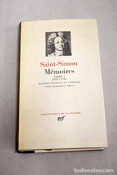 Libros: M&eacute;moires, tome I.- Saint-Simon - Foto 1
