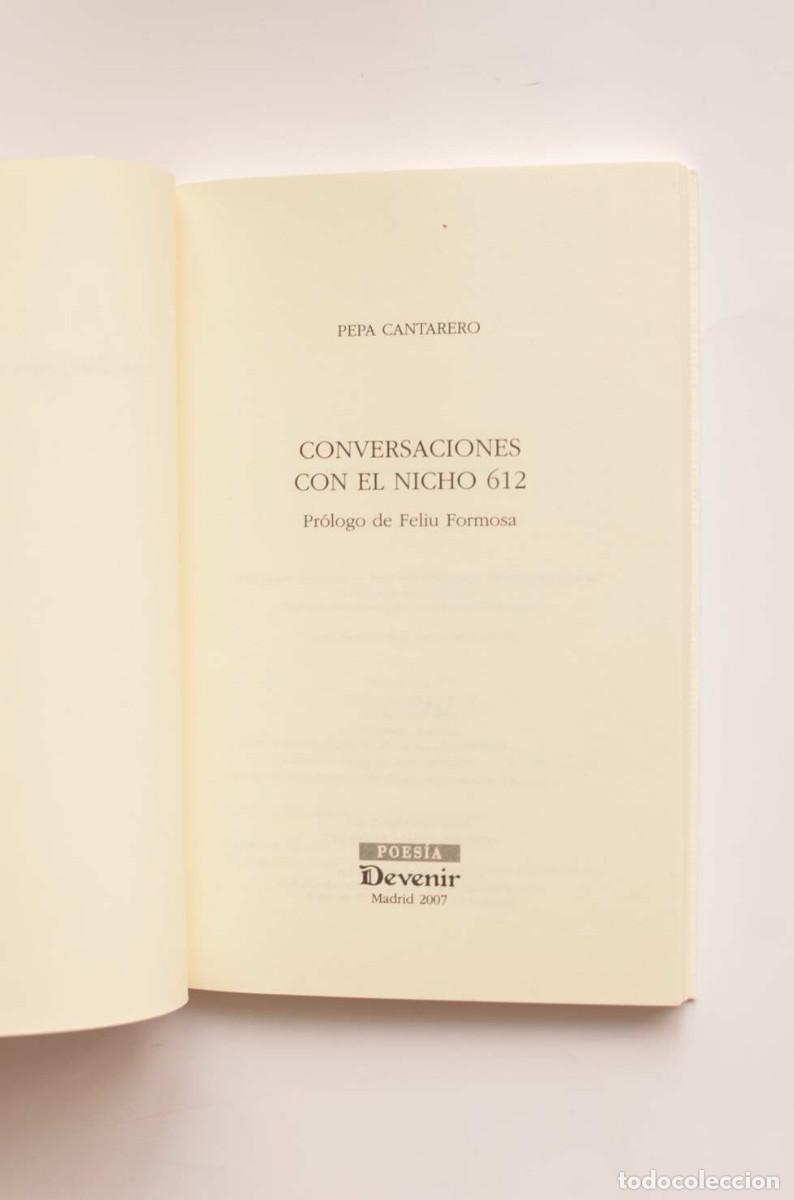 Libros: Conversaciones con el nicho 612 - CANTARERO, Pepa - Foto 2