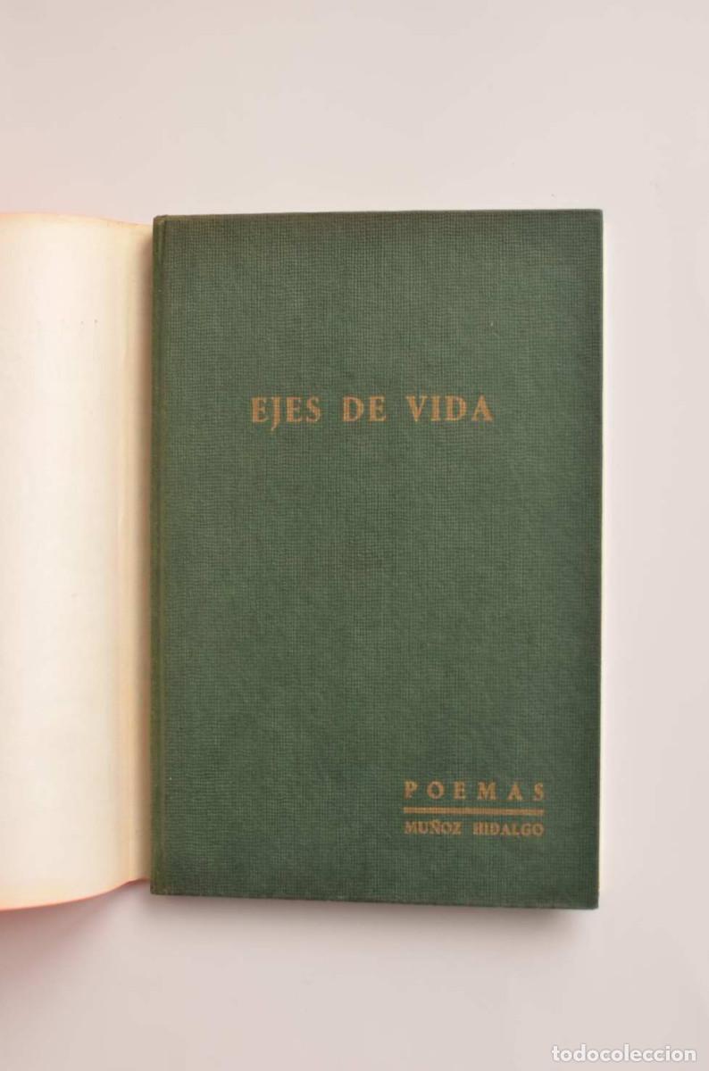 Libros: Ejes de vida. Poemas Oto&ntilde;o 1969 - MU&Ntilde;OZ HIDALGO, Manuel - Foto 2