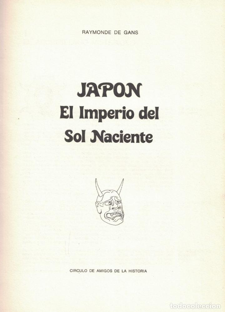 Libros: JAP&Oacute;N EL IMPERIO DEL SOL NACIENTE. - Gans. Raymonde de, - Foto 1
