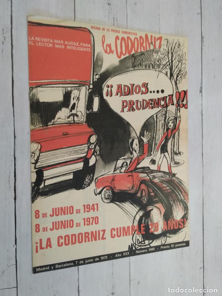 Libros: La Codorniz 1490 (original). A&ntilde;o XXX. 7 de junio de 1970 - &Aacute;lvaro de Laiglesia (dir) - Foto 1