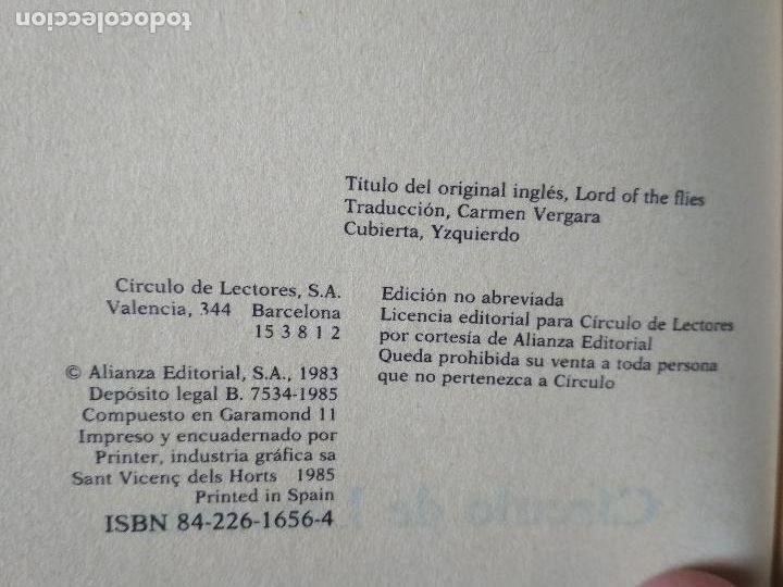 Libros: el se&ntilde;or de las moscas, willian golding,1985 - Foto 4