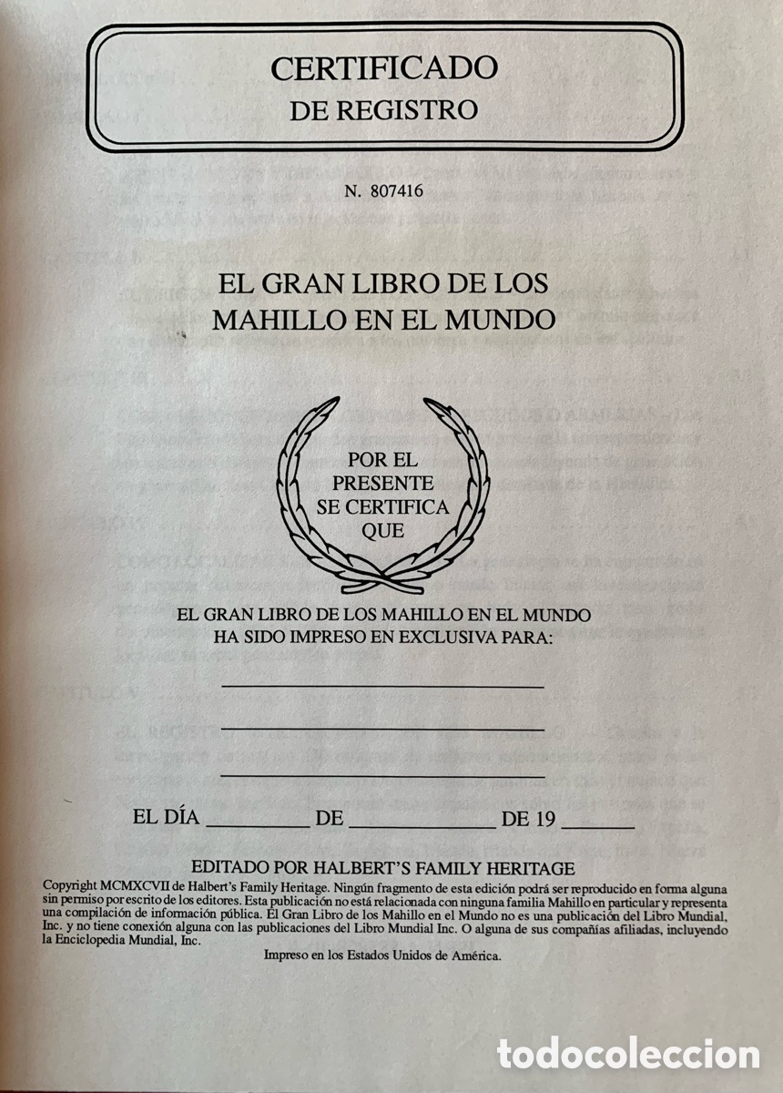 Libros: Libro El gran libro de los Mahillo en el mundo de 1982 - Foto 3